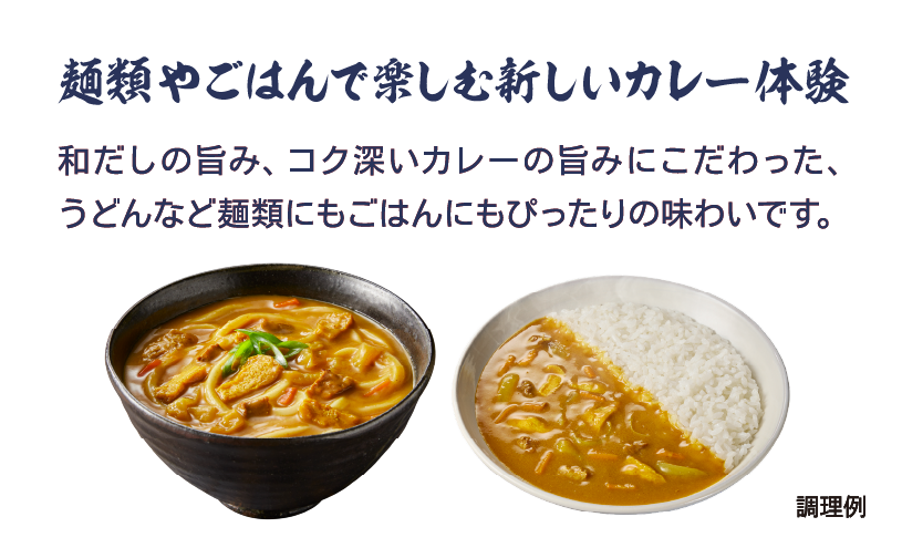 麺類やごはんで楽しむ新しいカレー体験