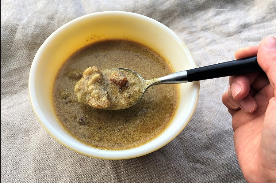 体ぽかぽか やさしい味わい もち麦入り豆乳クリームスープ レトルトカレーのレシピ ボンカレー公式サイト